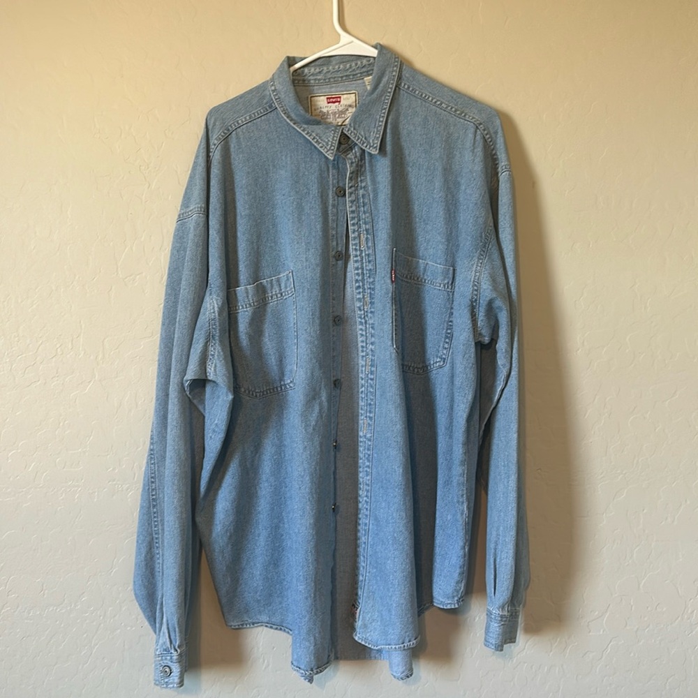 Denim button up shirt